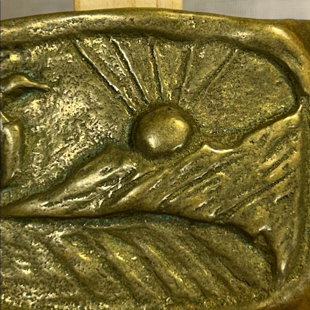 Handmade solid brass, hunting, sunrise and duck belt buckle - Picture 5 of 8